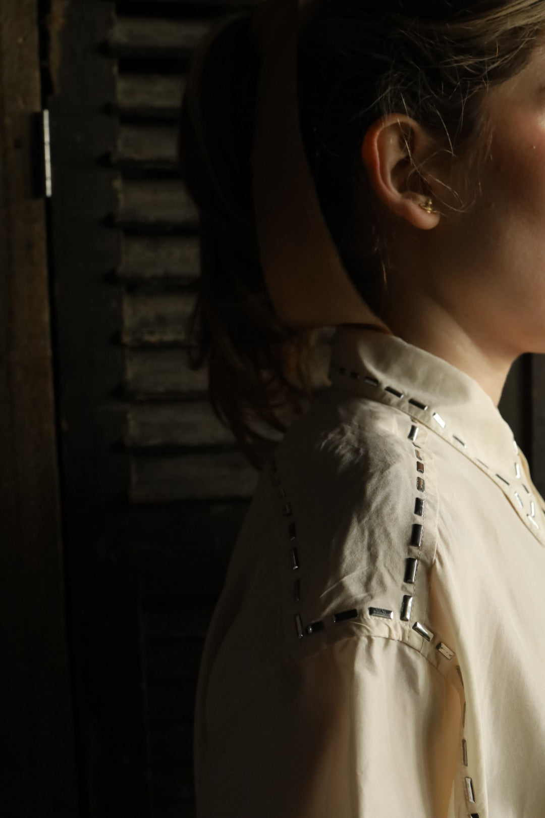 Silk Embellished Shirt