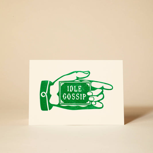 Idle Gossip Greetings Card