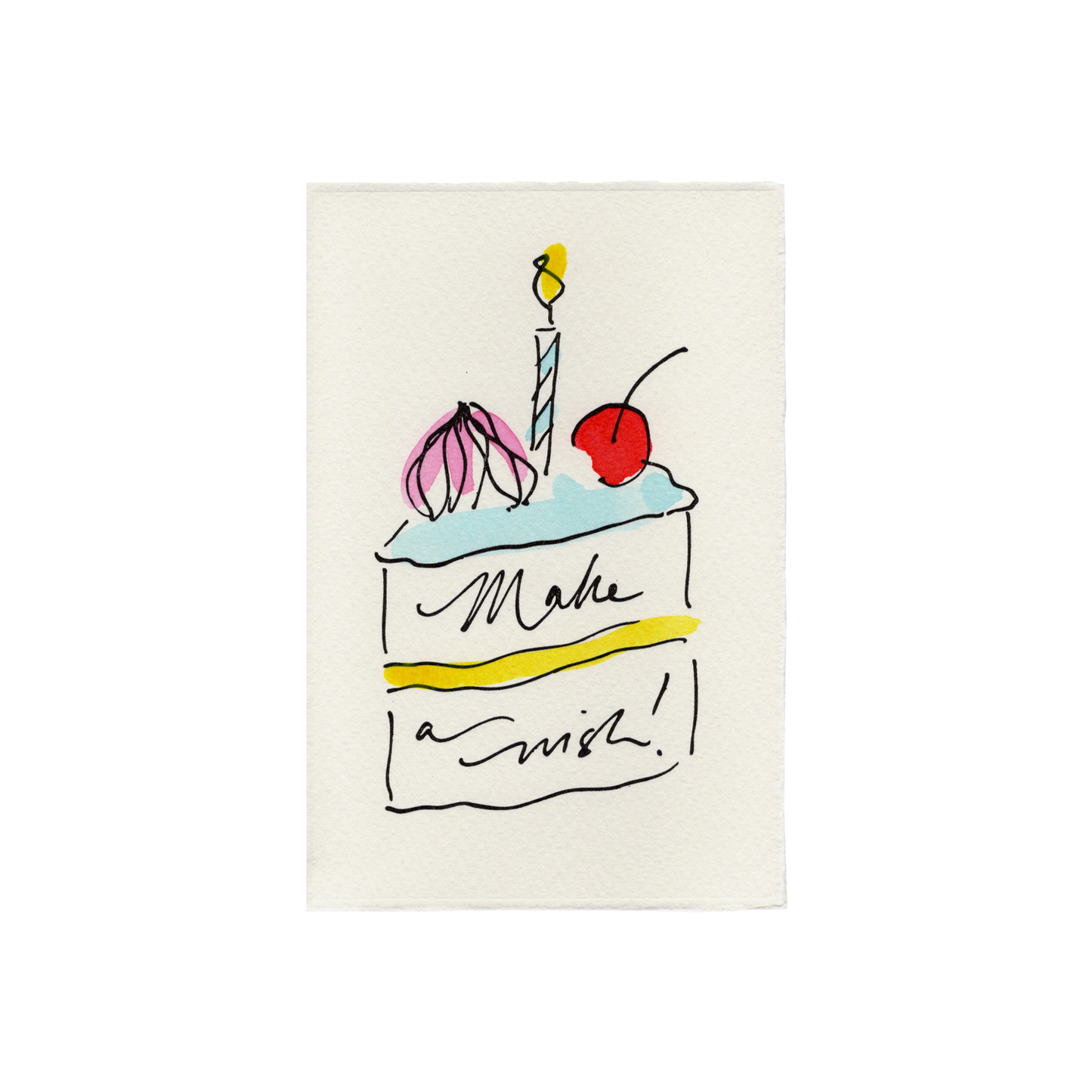 Scribble & Daub Make A Wish Card
