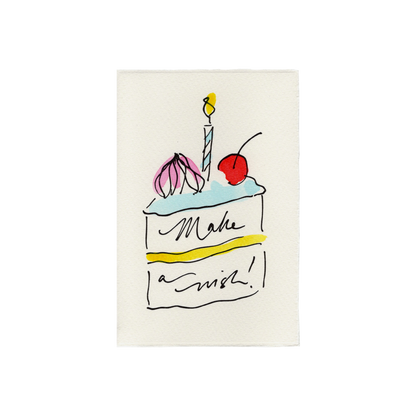 Scribble & Daub Make A Wish Card