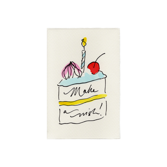 Scribble & Daub Make A Wish Card