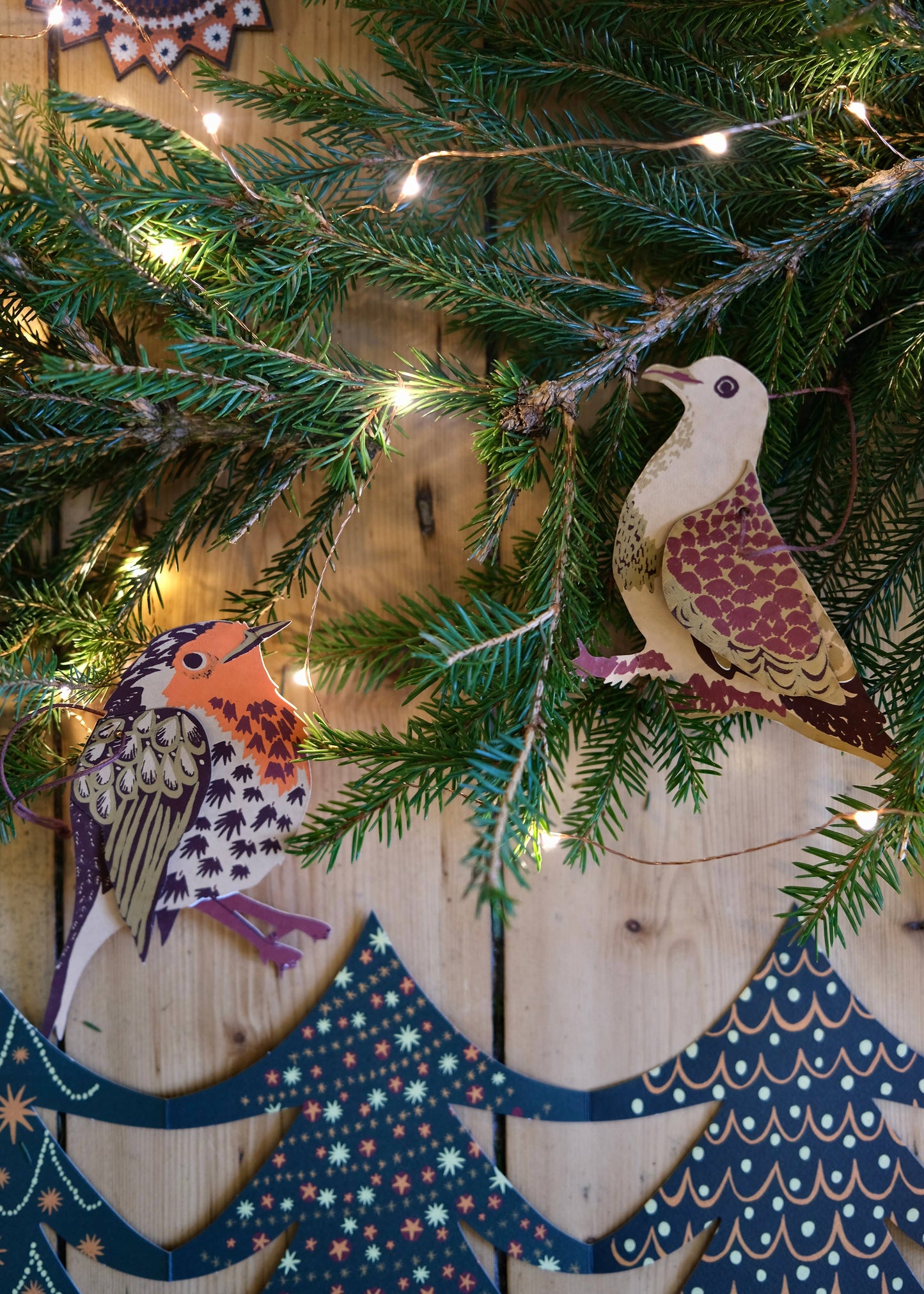 East End Press Winter Birds Paper Decorations