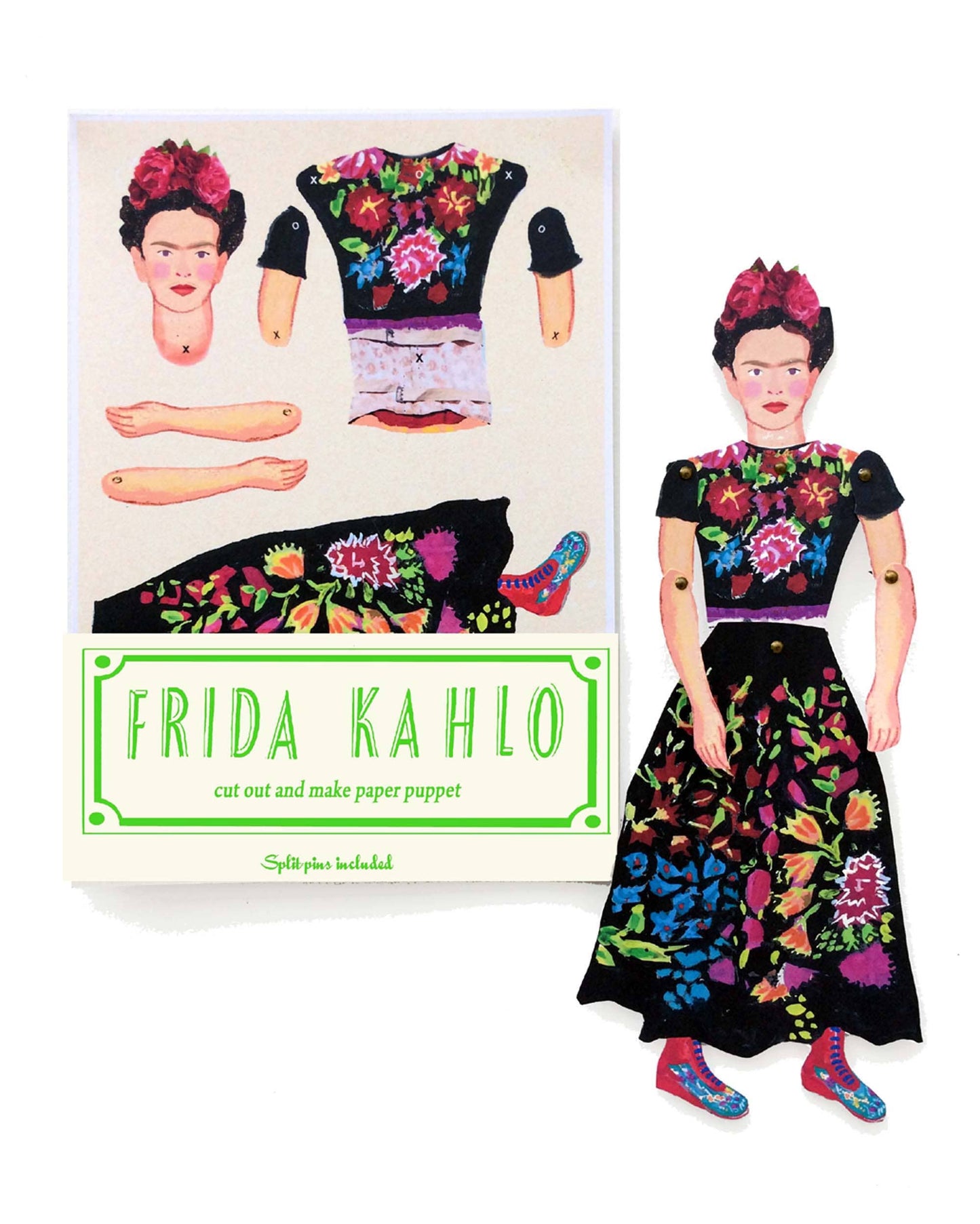 Frida Kahlo Cut Out Make Puppet