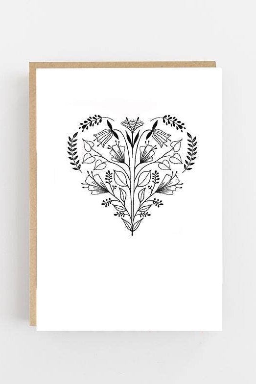 Heart Folk Card