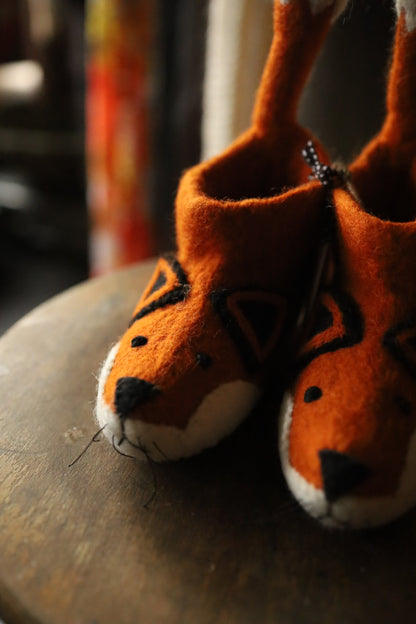 Felted Fox Children's Slippers