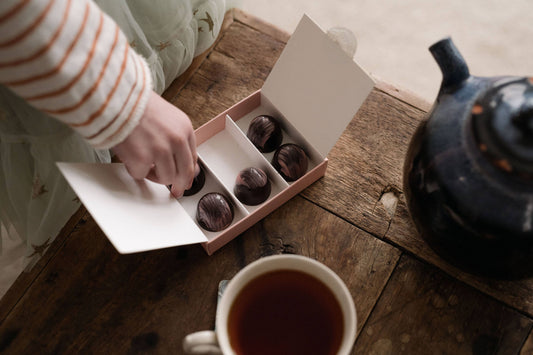 Dark Chocolate and Peanut Butter Truffles