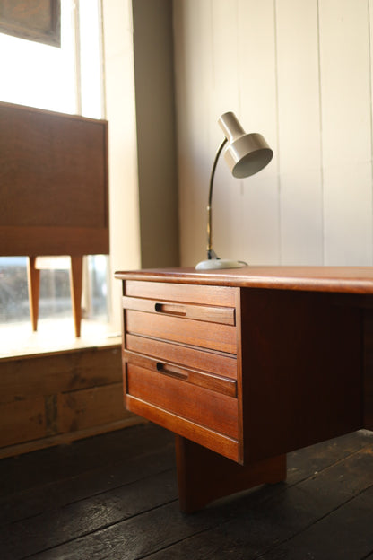 Teak low level credenza