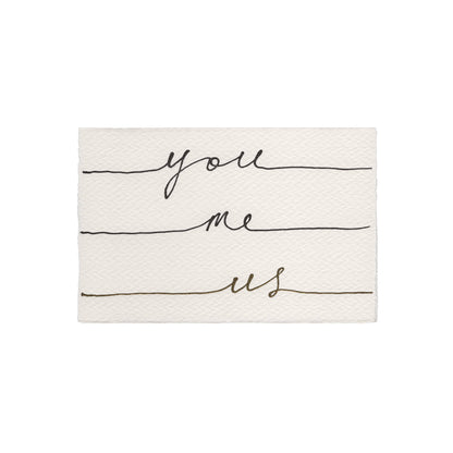 Scribble & Daub You Me Us Card