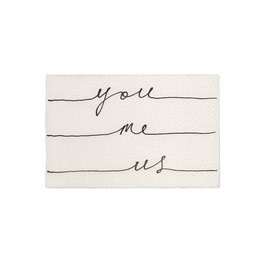 Scribble & Daub You Me Us Card