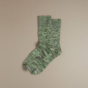 Faltering Stripe Socks | Green: UK 8-11