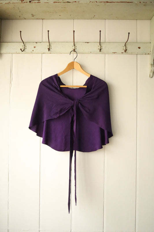 Silk cape or wrap skirt