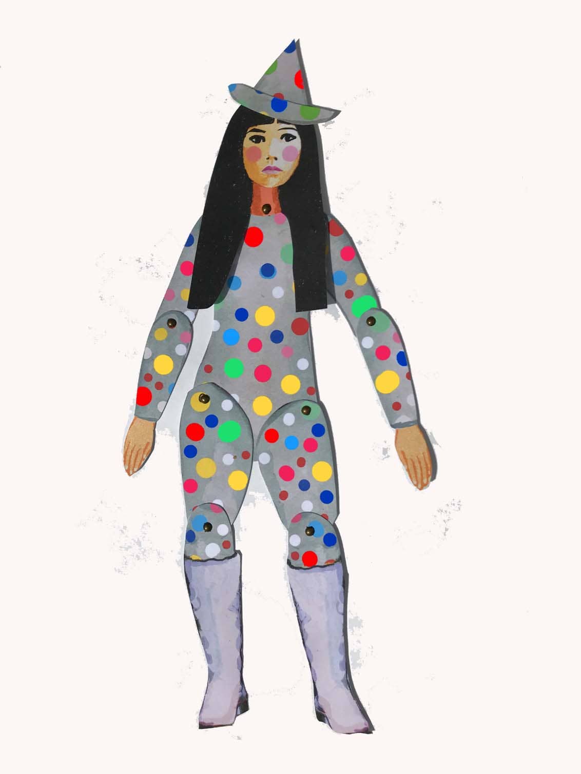 Yayoi Kusama Cut out Make Puppet