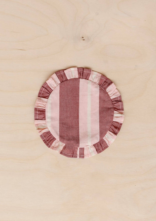 TBCO Cotton Coasters Set of 2 in Red Stripe