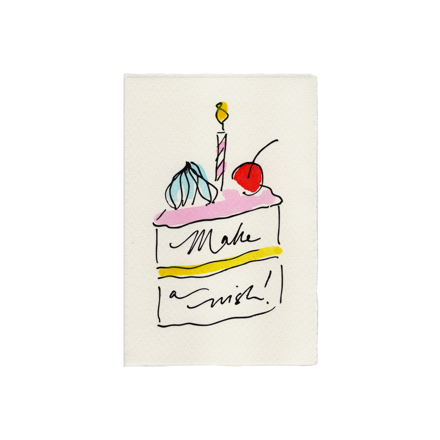 Scribble & Daub Make A Wish Card