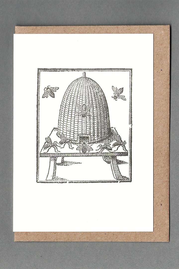Beehive - Letterpress Greeting Card