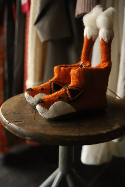 Felted Fox Children's Slippers