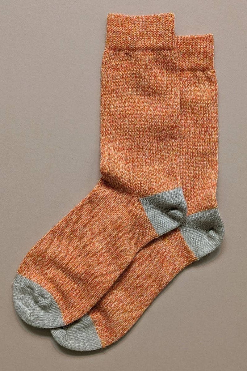 Rove Knitwear Fine Merino Wool Socks Tangerine