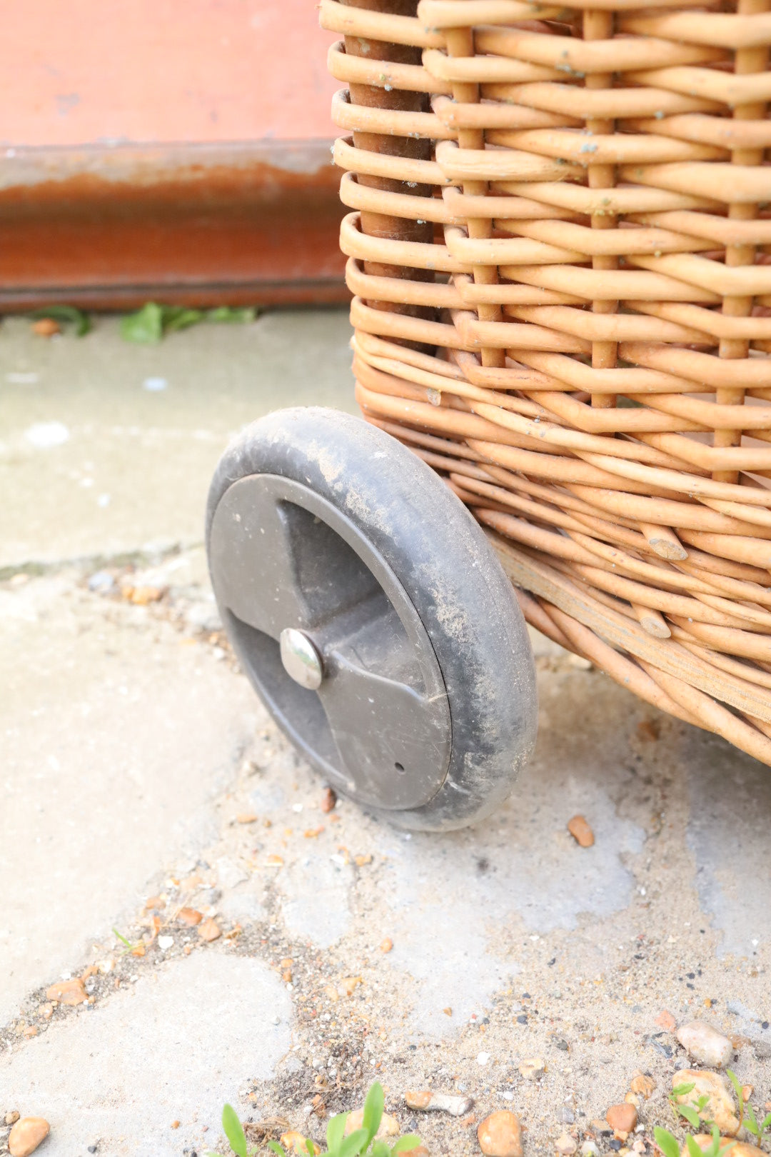 Wicker Shopping Trolley