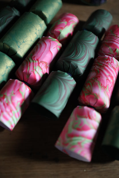 Marbled Christmas Crackers with Daunton Marbling Studio