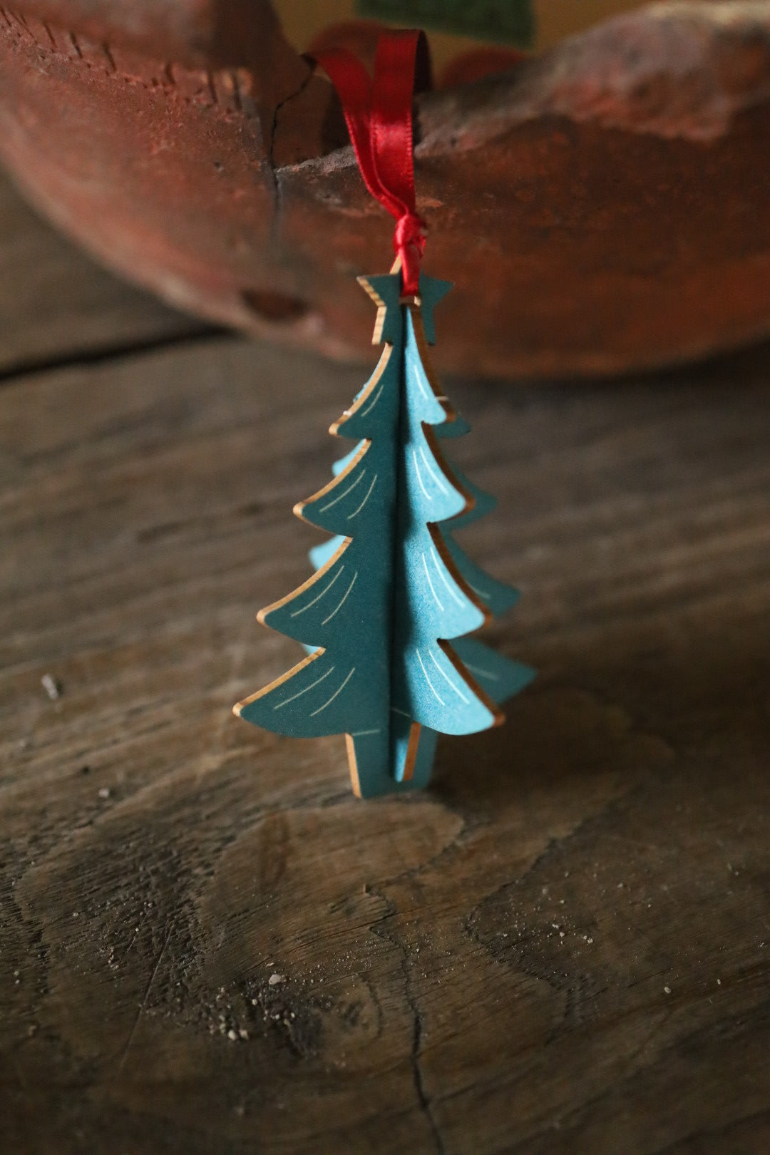 Pop Out Hanging Christmas Tree Card