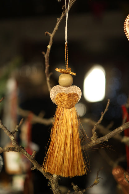 Handwoven Angel Tree Decoration