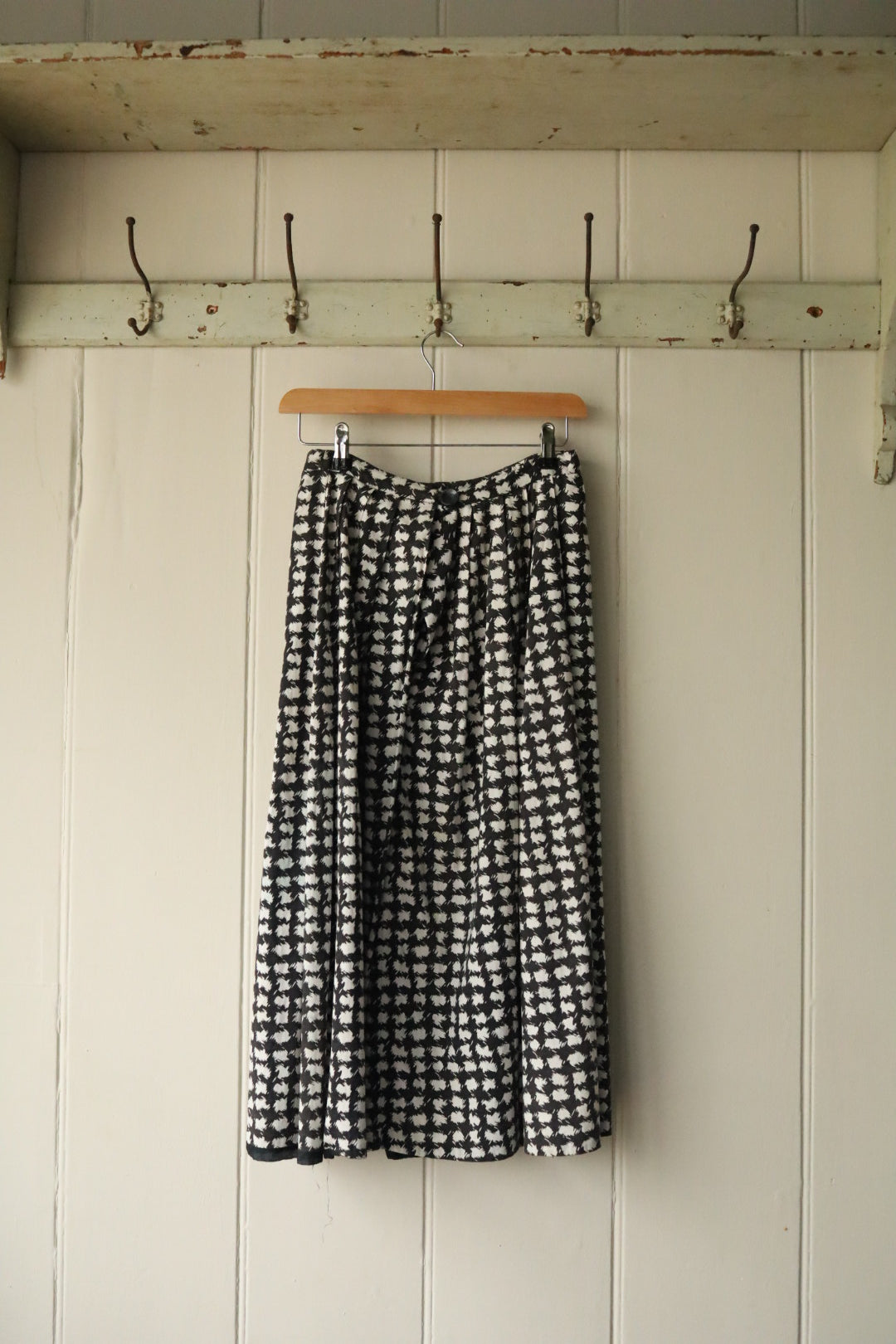 50s Dog Tooth Print Circle Skirt