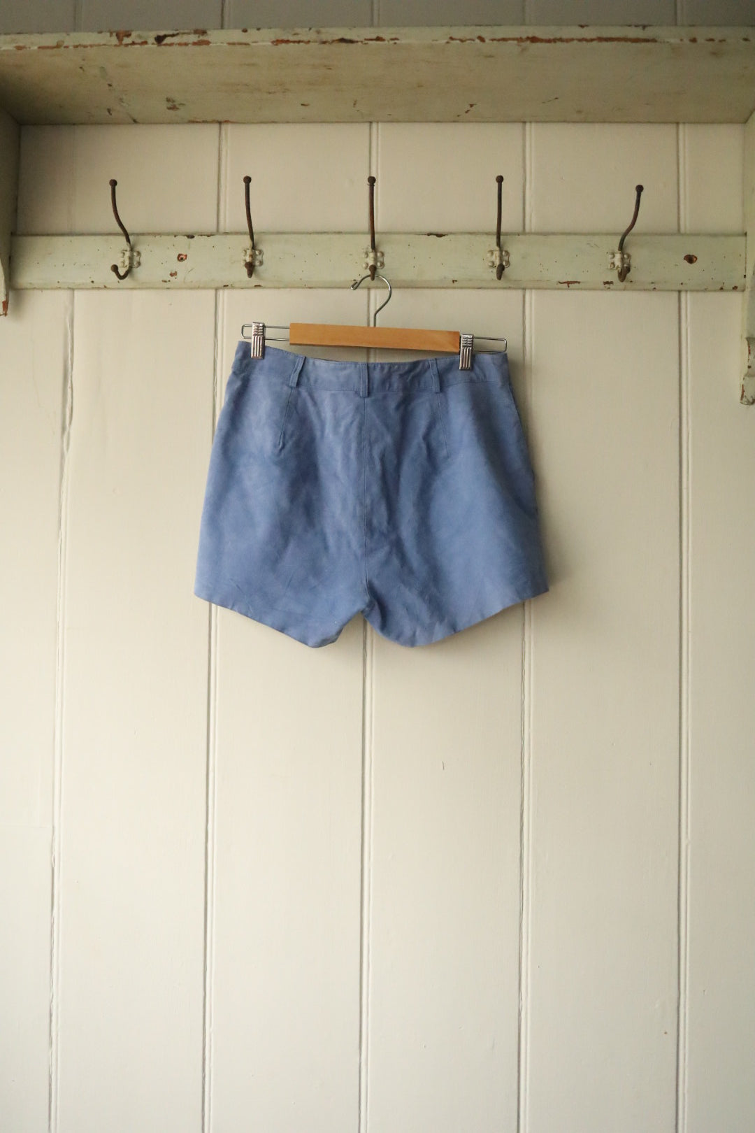 Suede Shorts Blue