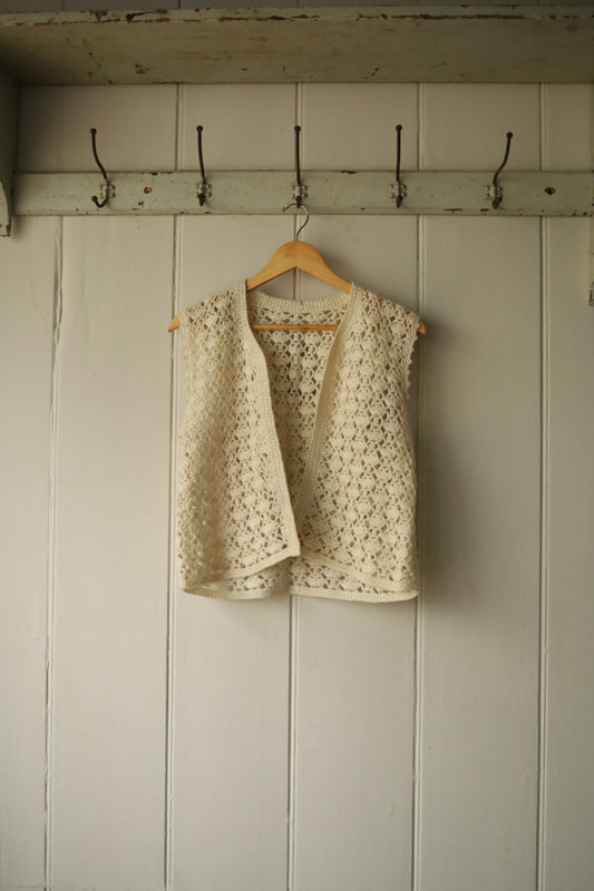 Hand crocheted waistcoat