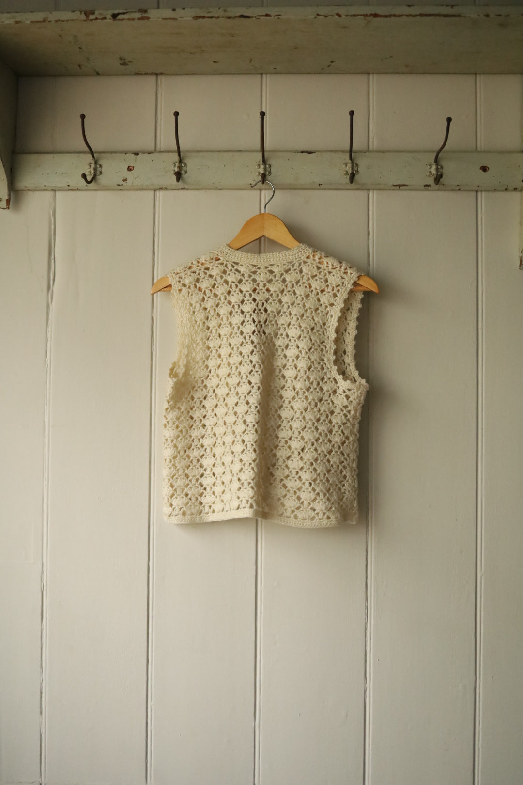 Hand crocheted waistcoat