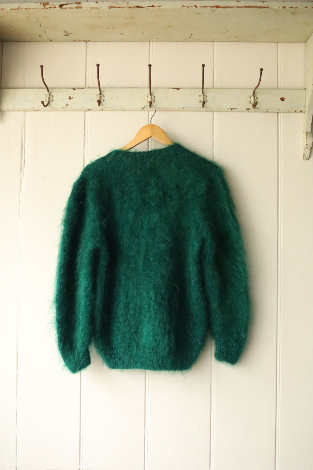 Hand Knitted Mohair Jacket With Appliqué