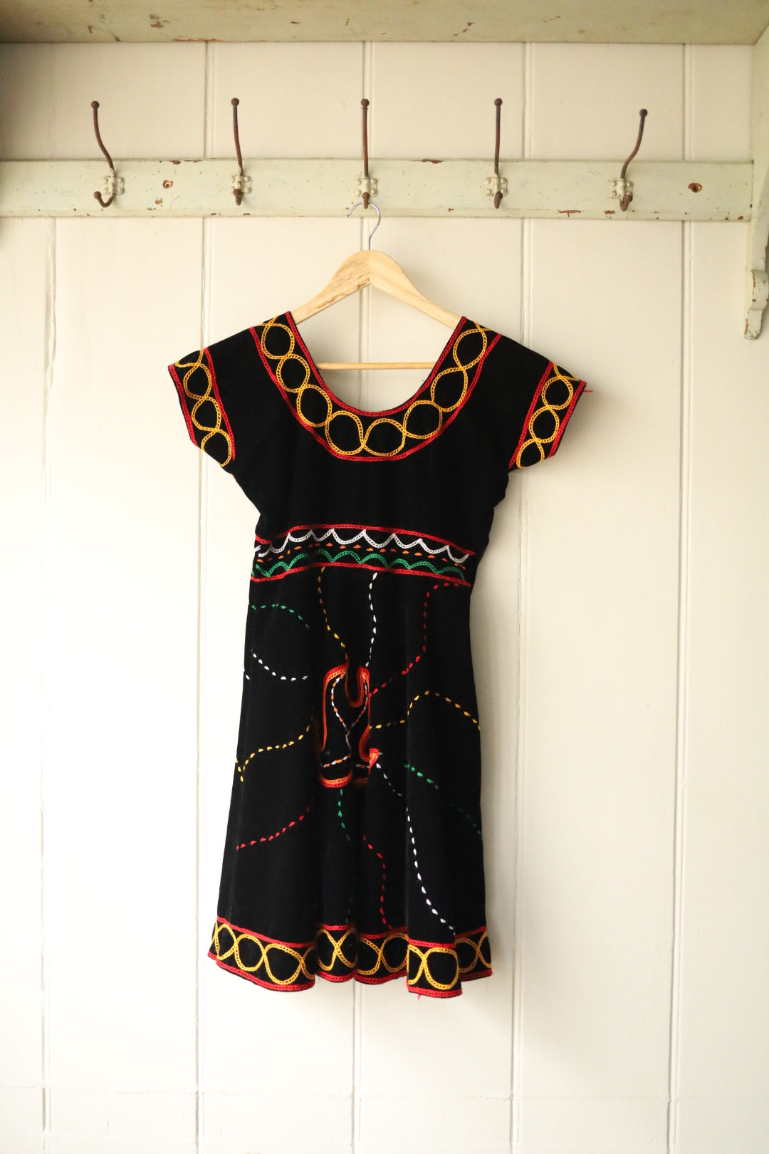 Velvet Folk Skater Style Dress