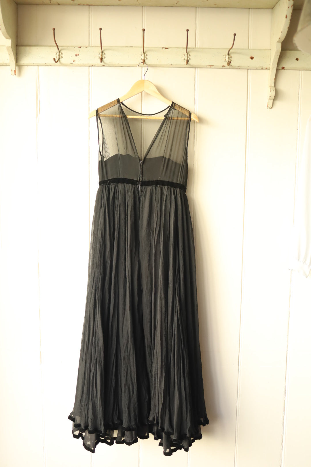 1940s Silk Chiffon Dress