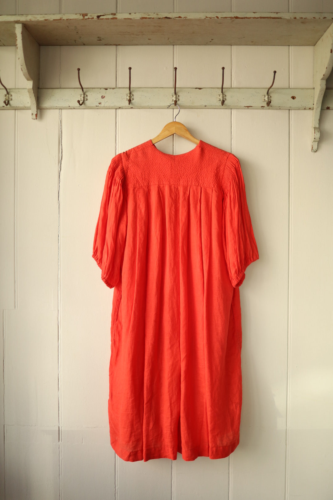 Back view showing the yoke detail and relaxed silhouette.