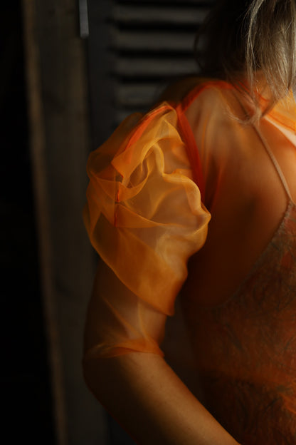 Organza Orange Blouse