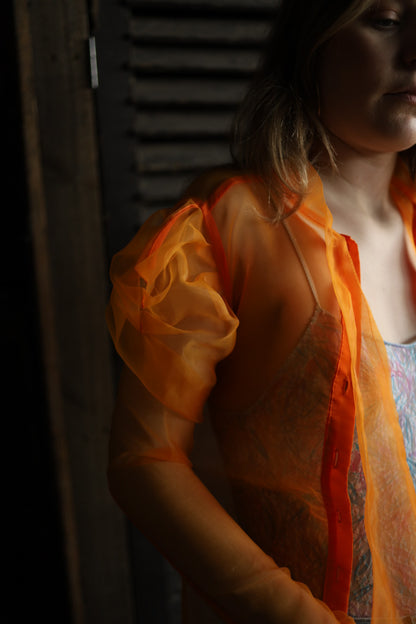 Organza Orange Blouse