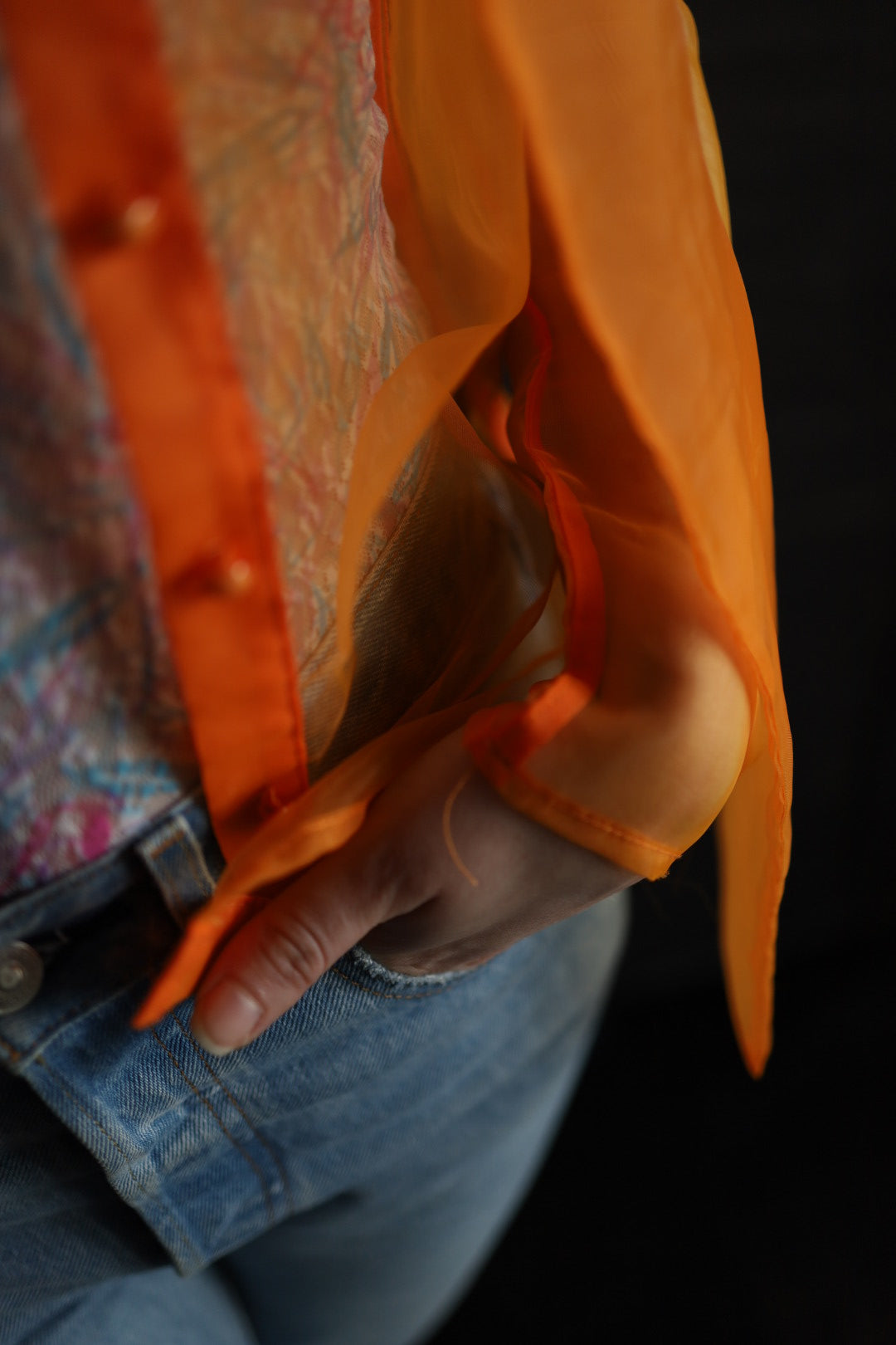 Organza Orange Blouse