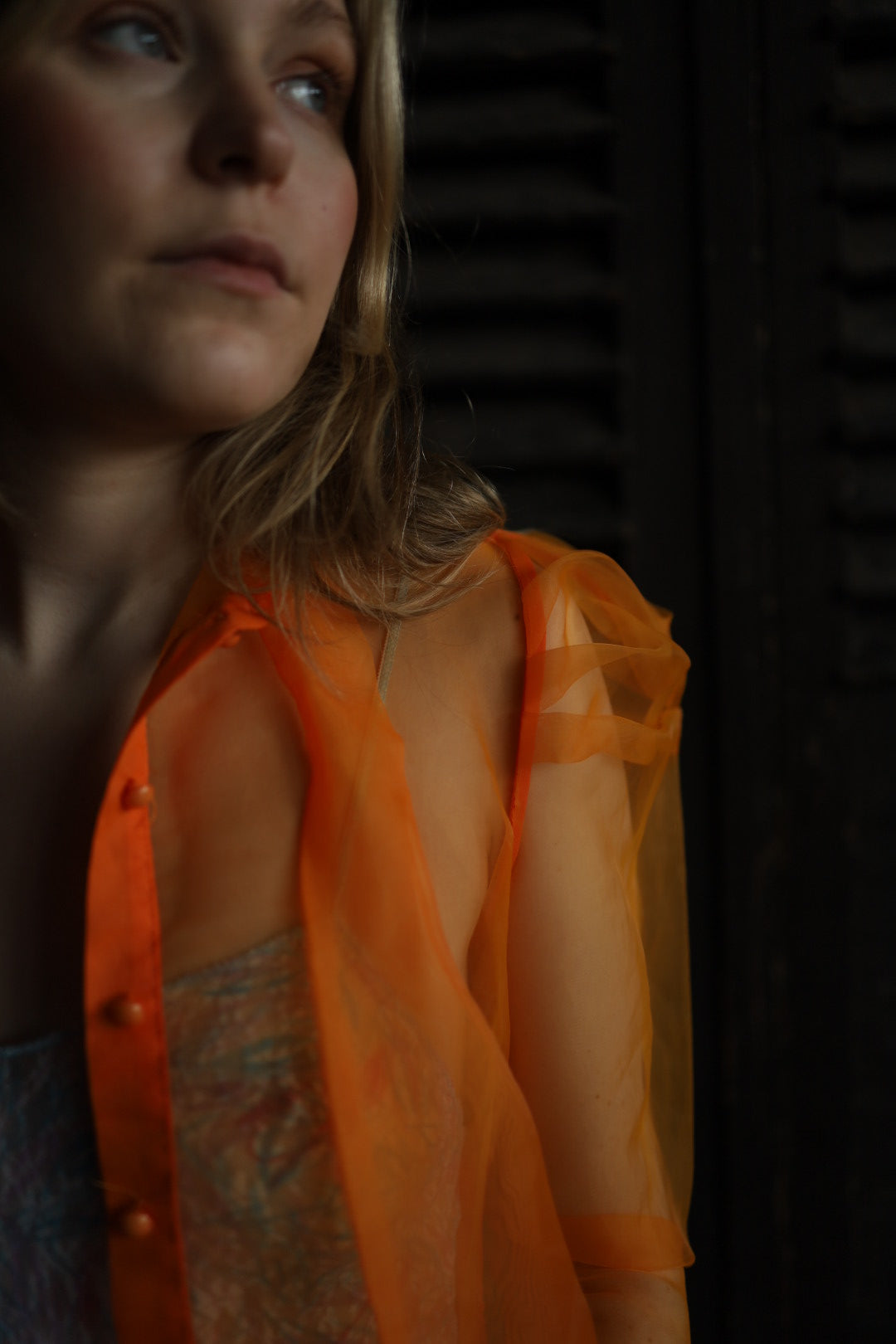 Organza Orange Blouse