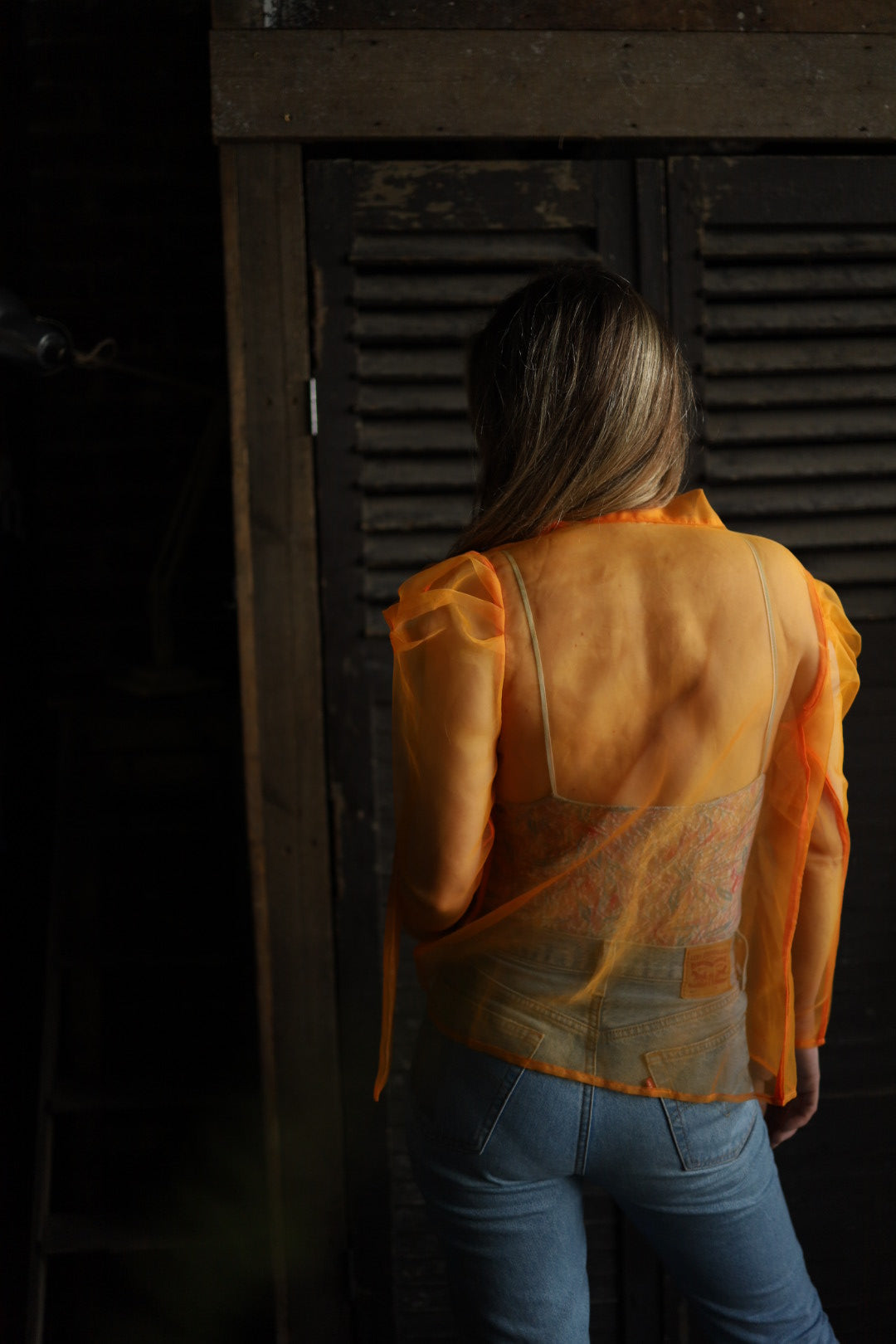 Organza Orange Blouse