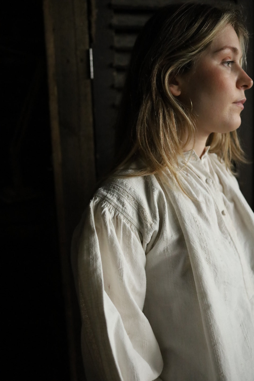 Folk Blouse Lace Cuffs