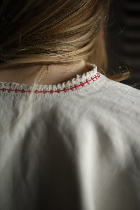 Folk Shirt Red Floral