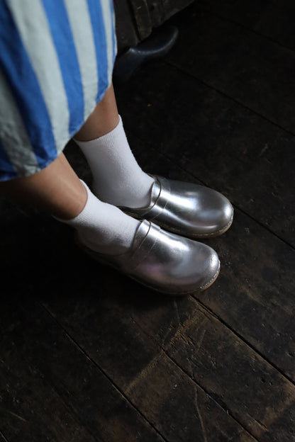 Silver Clogs