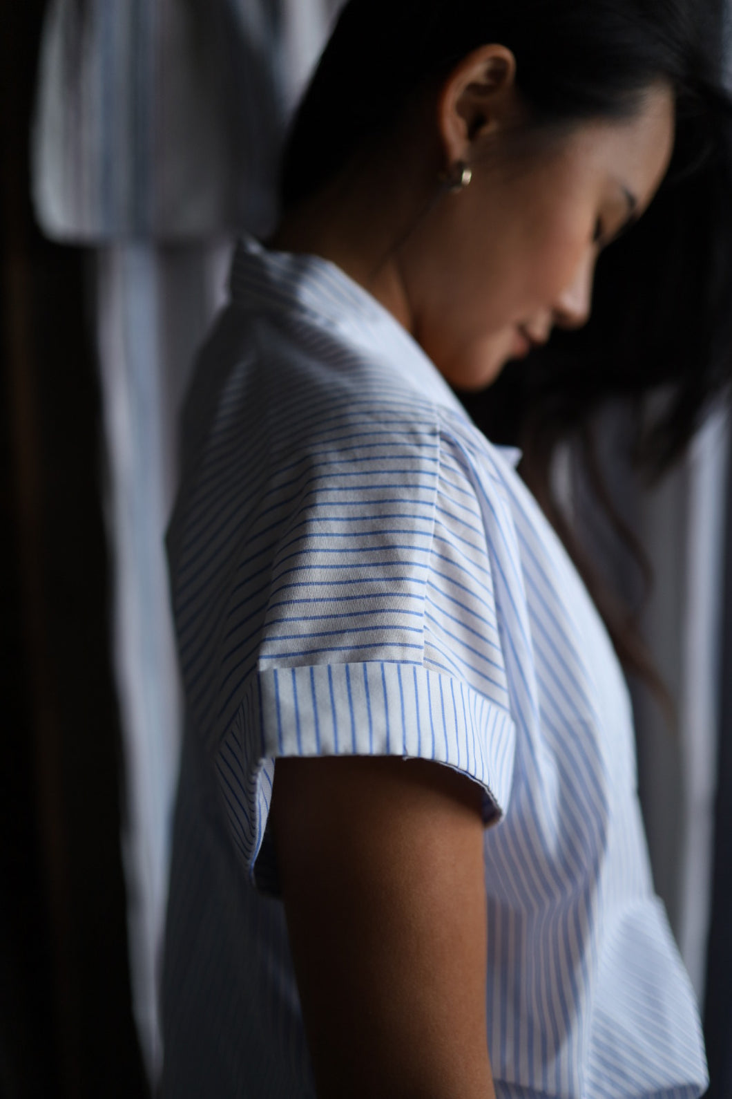 Blue & White Striped Shirt