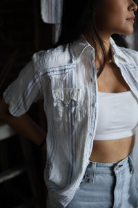 Cheesecloth Shirt with pocket details