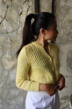 Load image into Gallery viewer, Lemon Hand Knitted Cardigan