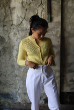 Load image into Gallery viewer, Lemon Hand Knitted Cardigan