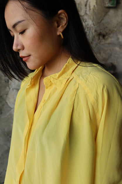 Yellow Silk Blouse