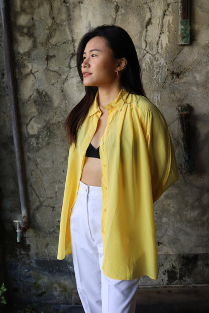 Yellow Silk Blouse