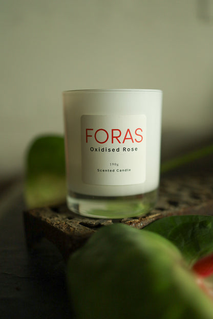 Foras Oxidised Rose Candle