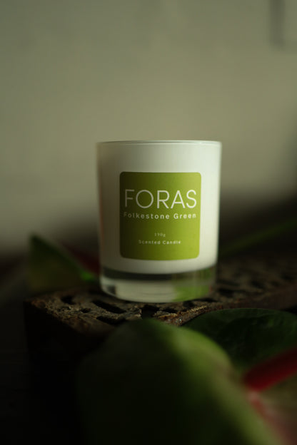 Foras Folkestone Green Candle