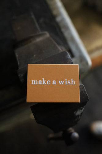 'make a wish' matchbox – statement matches
